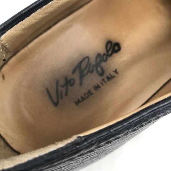 Vito Rufolo Black Soft Italian Leather Lace Up Dress Shoes main image 6
